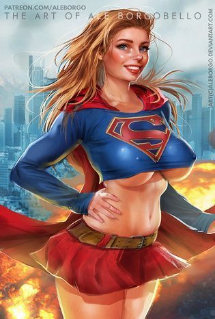 Panther recomended bikinis in sexy supergirl animated